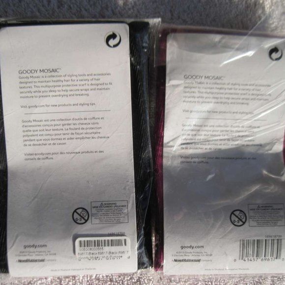 Goody Mosaic Multipurpose Protective Scarf Secure Maintain Hair Style Sleeping - Picture 4 of 13